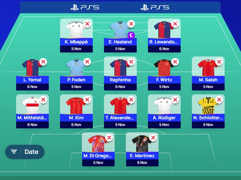 ucl fantasy matchday 4 limitless team 2024