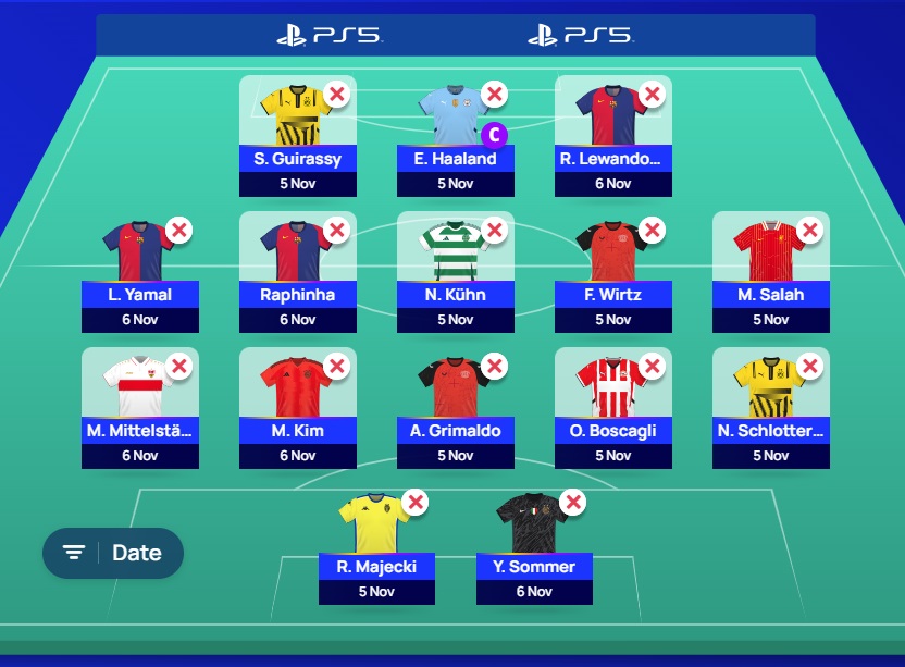 ucl fantasy matchday 4 wildcard team 2024