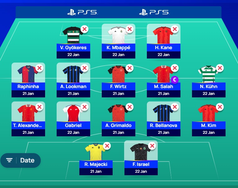 ucl fantasy matchday 7 wildcard team 2024 first draft