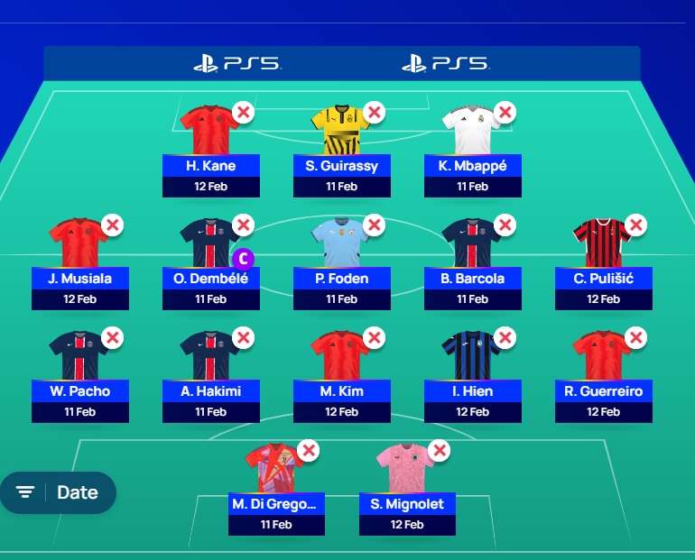 ucl fantasy md9 team for play offs