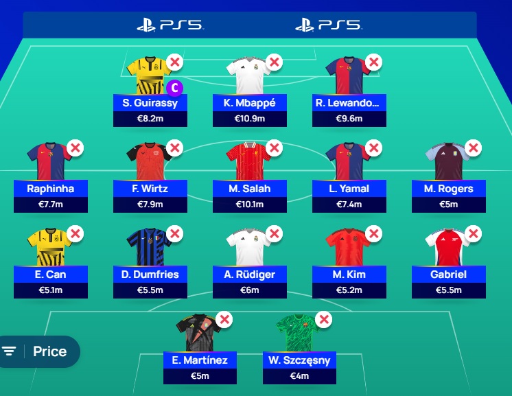 ucl fantasy r16 team 2024 25 update